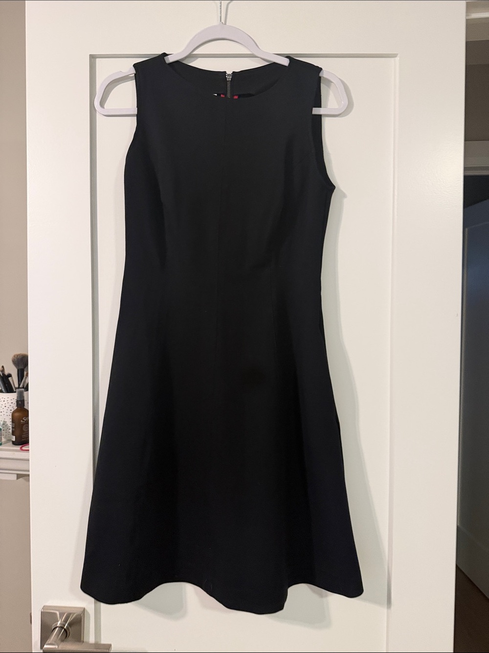 SPANX Black Sleeveless Fit-and-Flare Dress